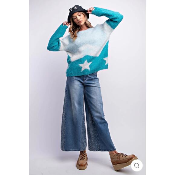 EASEL - Mohair Star Sweater - Picture 3 of 5